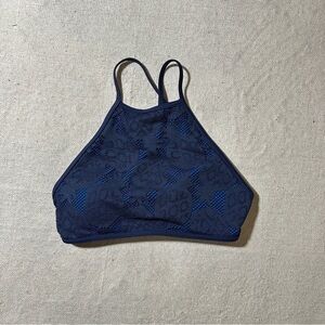 Aerie Navy Blue Women’s XS Backless Padded Halter Bikini Top